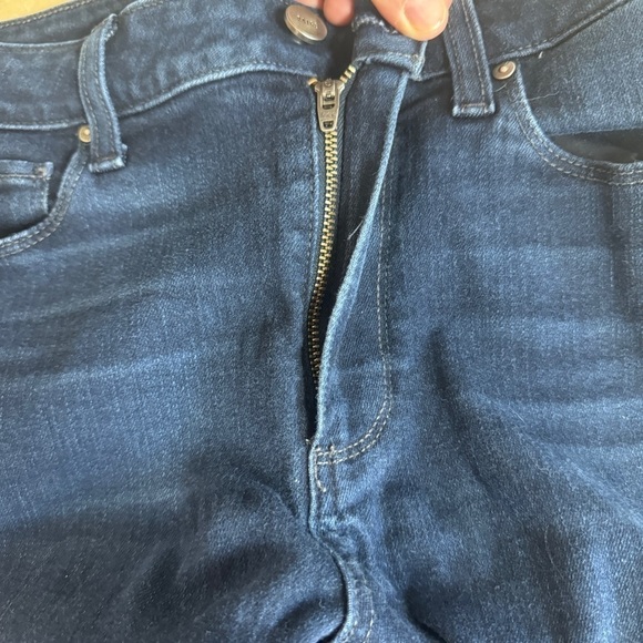 Paige Hoxton Ankle Telluride Dark Wash Blue Womens Size 28 Denim Mid Rise - Picture 8 of 15